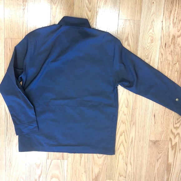 HOWLER BROS. LRG ROADRUNNER 100% POLYESTER BLUE LINED BUTTON-DOWN JACKET (EUC) - Picture 5 of 8